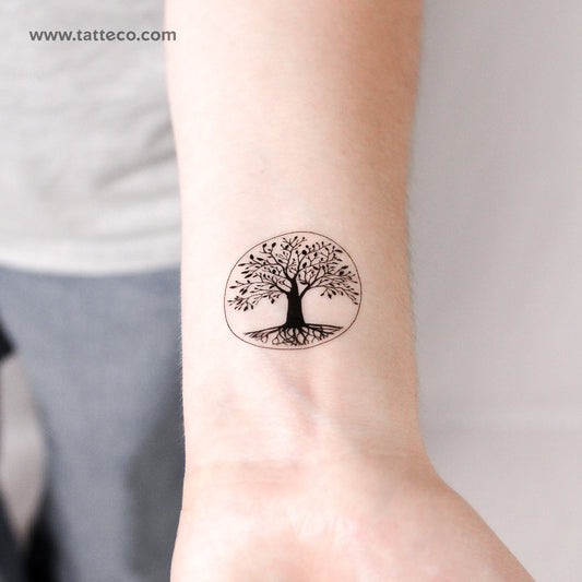 Tatuaje temporal del Árbol Sagrado del Conocimiento - Juego de 3
