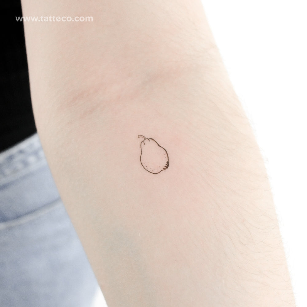 Little Pear Temporary Tattoo - Set of 3