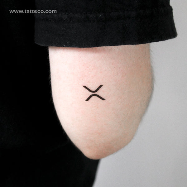 XRP Logo Temporary Tattoo - Set of 3
