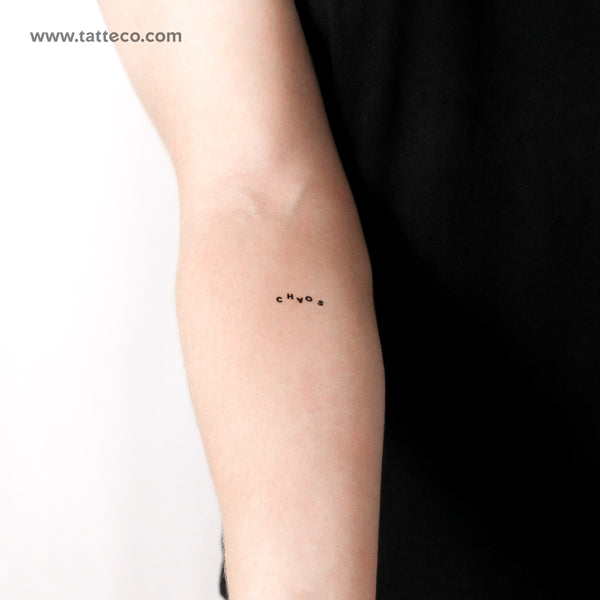 Chaotic CHAOS Temporary Tattoo - Set of 3