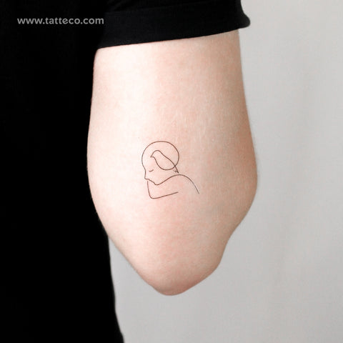 Featherhead Temporary Tattoo - Set of 3