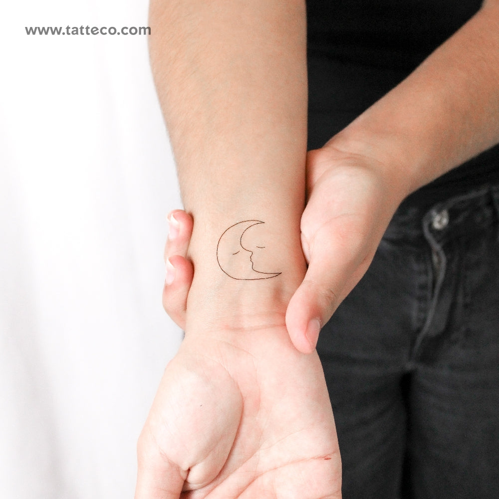Moon Kiss Temporary Tattoo - Set of 3