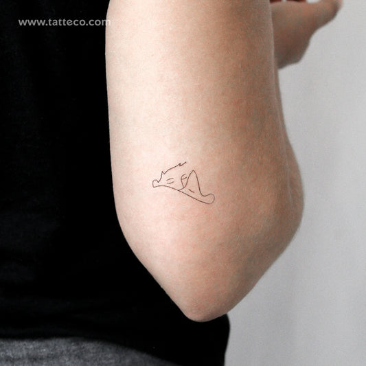 Tatuaje temporal de abrazos - Juego de 3