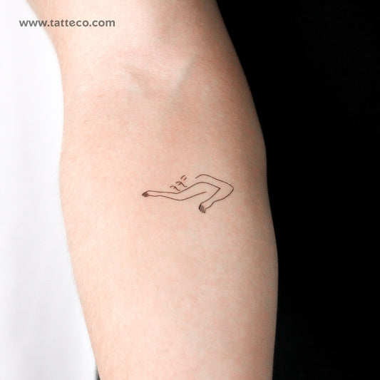 Tatuaje temporal "Me encanta dormir" - Juego de 3