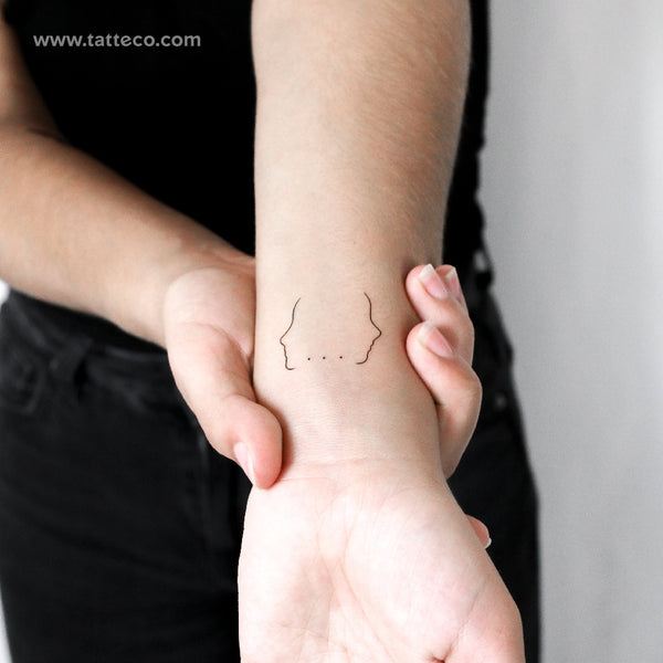 Ellipsis Temporary Tattoo - Set of 3