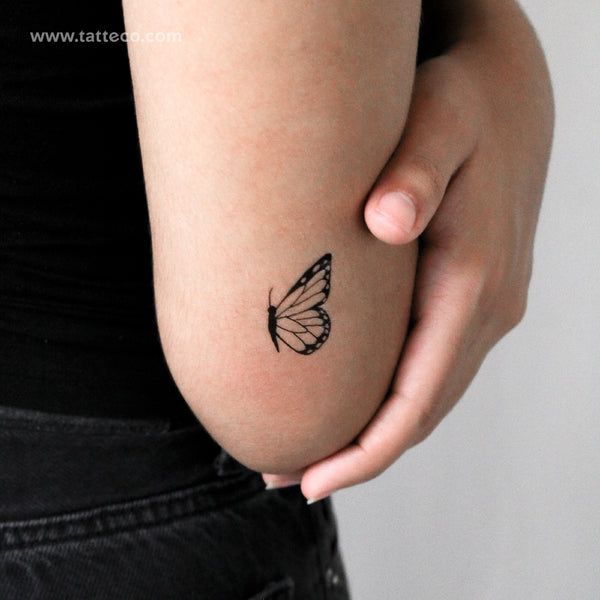 Half Butterfly Temporary Tattoo - Set of 3