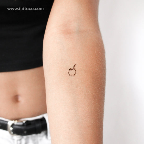 Mate Drink Temporary Tattoo - Set of 3