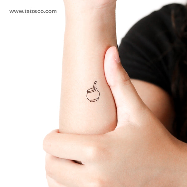 Mate Drink Temporary Tattoo - Set of 3