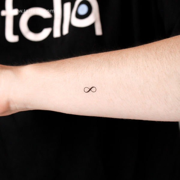Little Infinity Symbol Temporary Tattoo - Set of 3