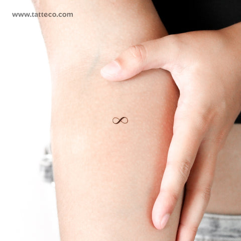 Little Infinity Symbol Temporary Tattoo - Set of 3