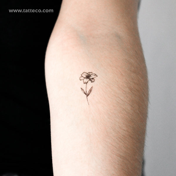 Lily Flower Temporary Tattoo - Set of 3