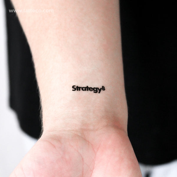 Strategy Temporary Tattoo - Set of 3