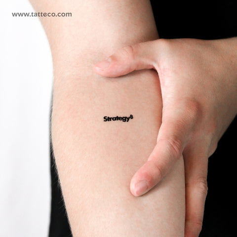Strategy Temporary Tattoo - Set of 3