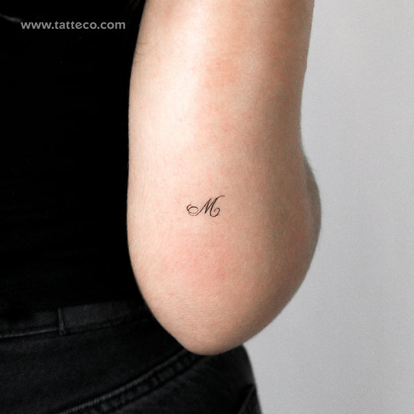 Little M Script Temporary Tattoo - Set of 3