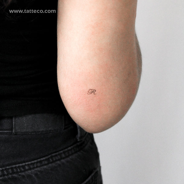 Script R Temporary Tattoo - Set of 3