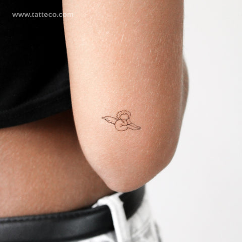 Faceless Cherub Temporary Tattoo - Set of 3