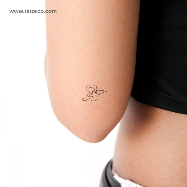 Tiny Faceless Cherub Temporary Tattoo - Set of 3