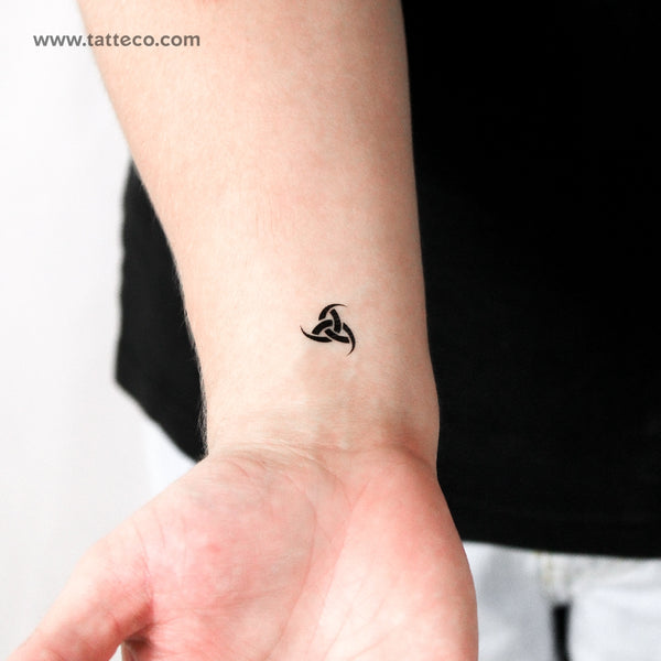 Little Triple Horn Of Odin Temporary Tattoo - Set of 3
