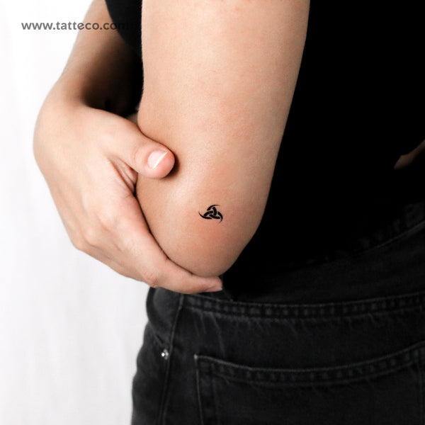 Little Triple Horn Of Odin Temporary Tattoo - Set of 3