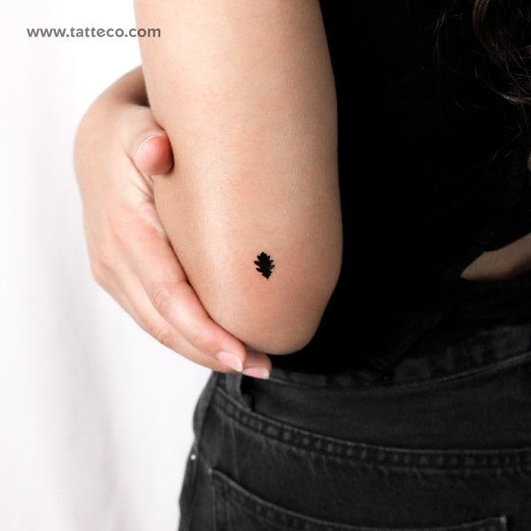 Oak Leaf Temporary Tattoo - Set of 3