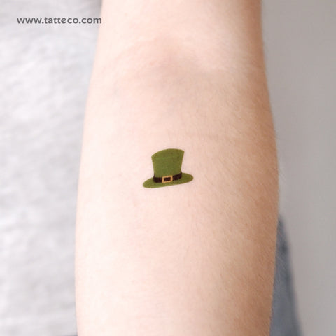 St. Patrick's Day Hat Temporary Tattoo - Set of 3