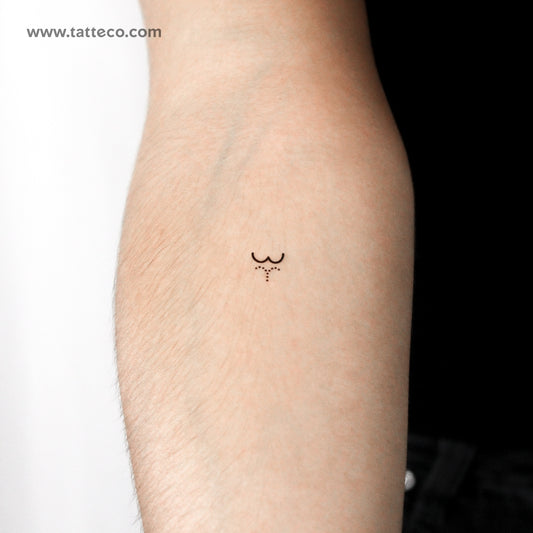 Japanese Toilet Rear Spray Symbol Temporary Tattoo - Set of 3