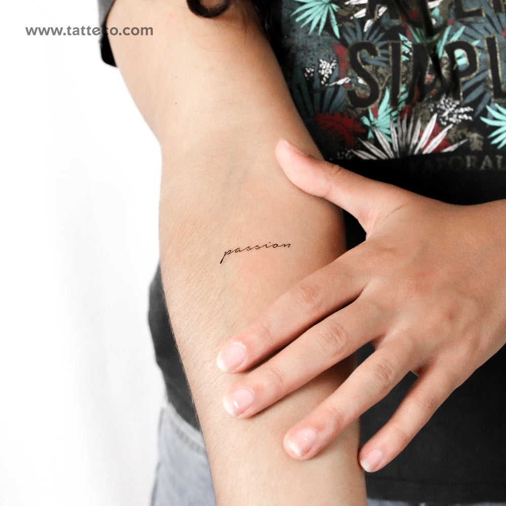 Tatuaje temporal de pasión - Juego de 3