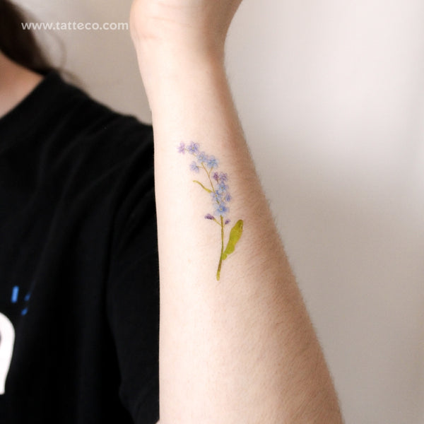 Forget-me-not Temporary Tattoo - Set of 3