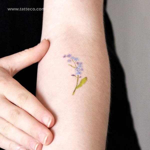 Forget-me-not Temporary Tattoo - Set of 3