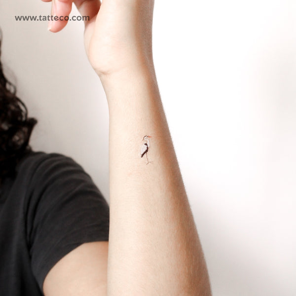 Heron Temporary Tattoo - Set of 3