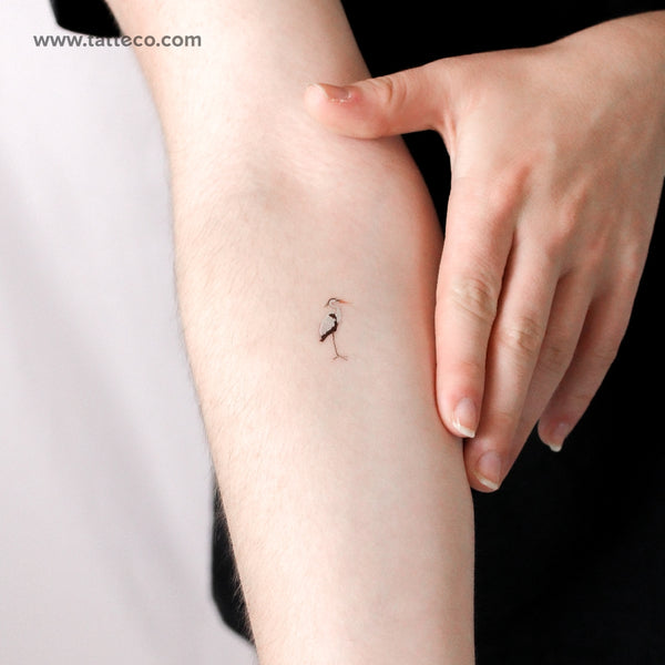 Heron Temporary Tattoo - Set of 3