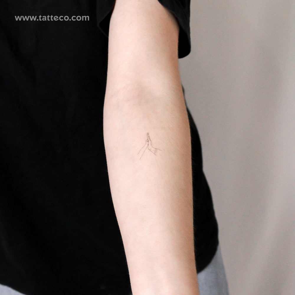 Small Dog High Five Temporary Tattoo - Set of 3