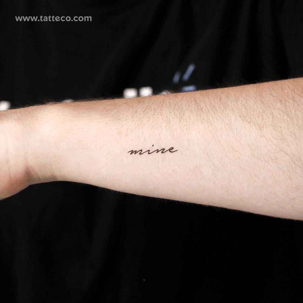 Mine Temporary Tattoo - Set of 3