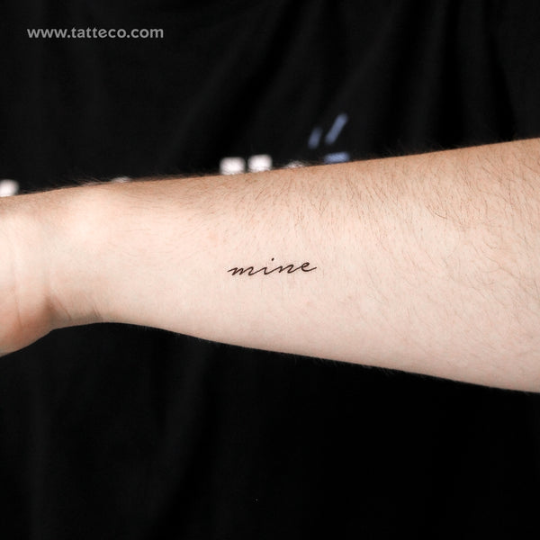 Mine Temporary Tattoo - Set of 3