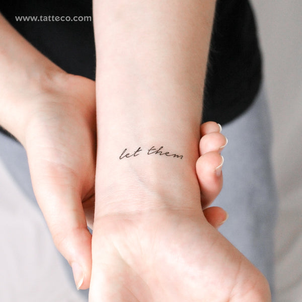 Let Them Temporary Tattoo - Set of 3