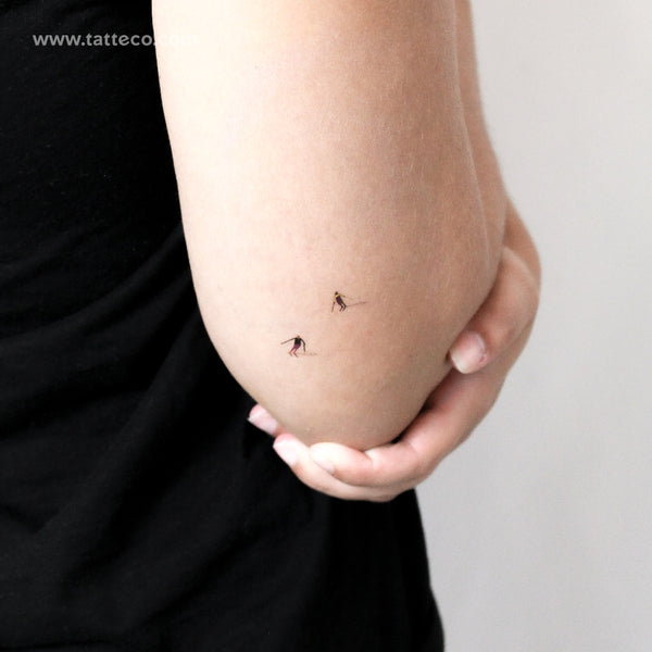 Skiers Temporary Tattoo - Set of 3