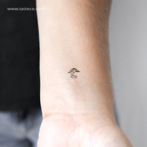 Tiny Bonsai Temporary Tattoo - Set of 3