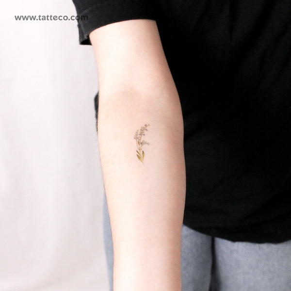 Small Watercolor Forget-me-not Temporary Tattoo - Set of 3