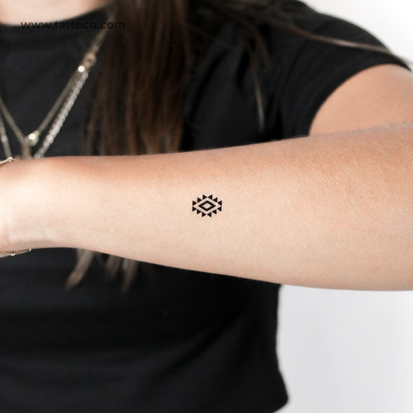 Tiny Navajo Charm Temporary Tattoo - Set of 3