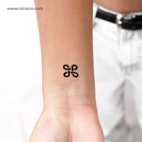 Little Bowen Knot Temporary Tattoo - Set of 3