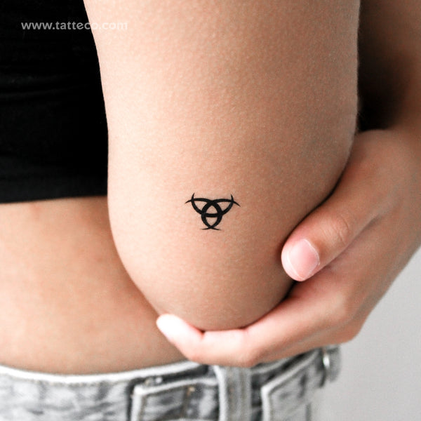 Triple Horn Of Odin Temporary Tattoo - Set of 3