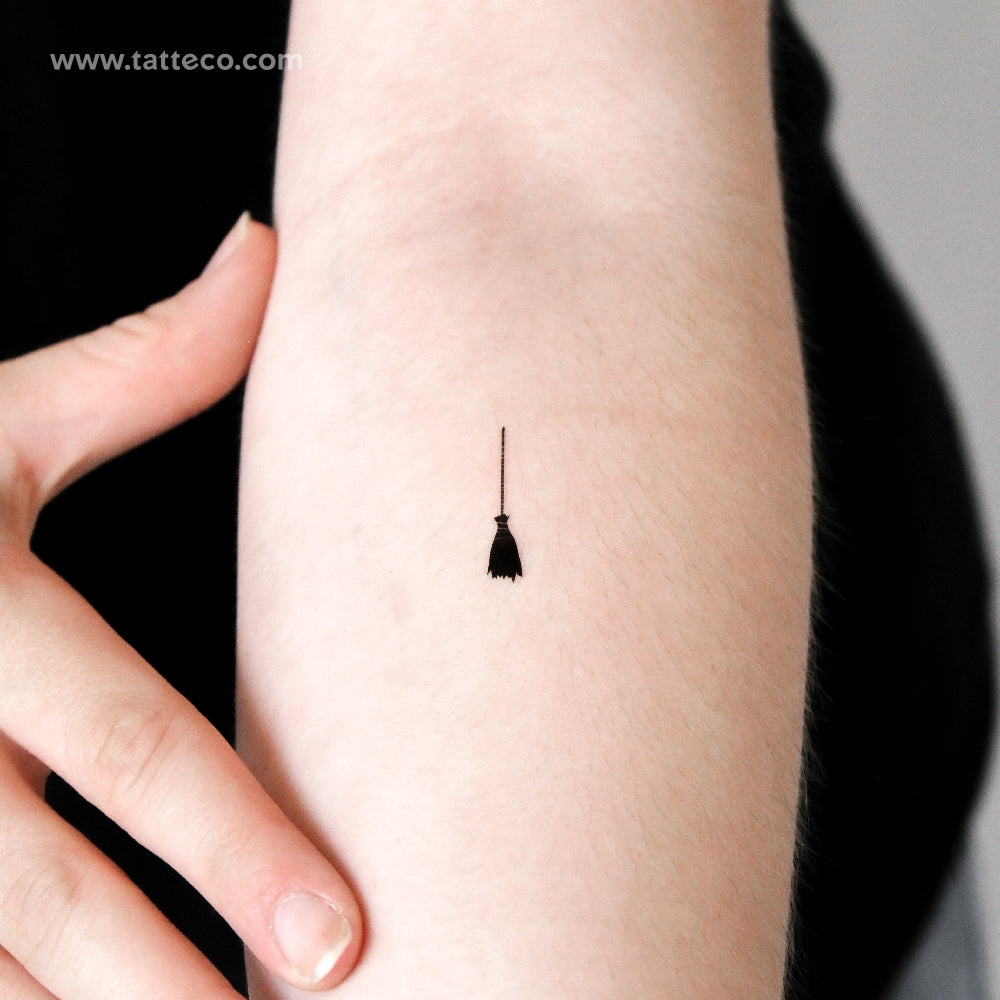 Broomstick Temporary Tattoo - Set of 3