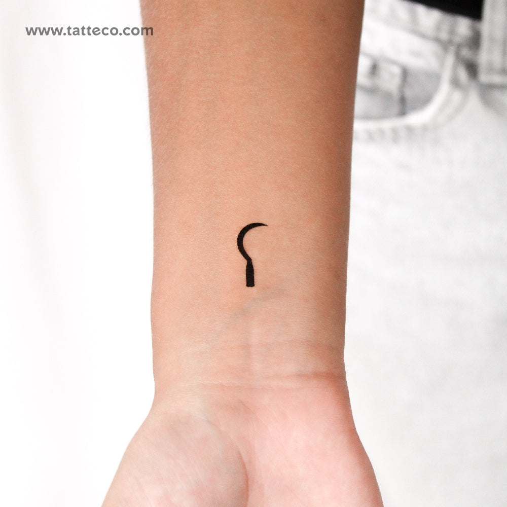 Tatuaje temporal de hoz - Juego de 3