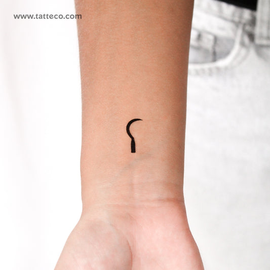 Sickle Temporary Tattoo - Set of 3