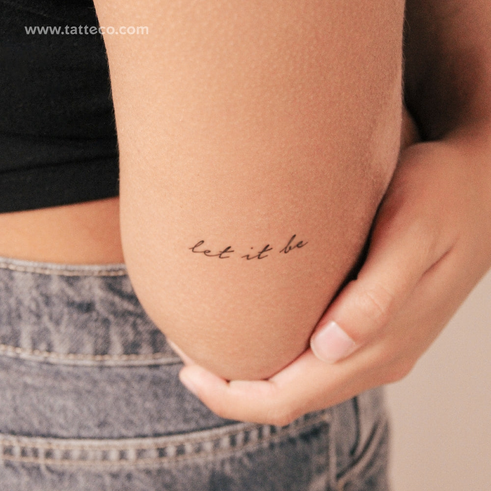 Let It Be Semi-Permanent Tattoo - Set of 2