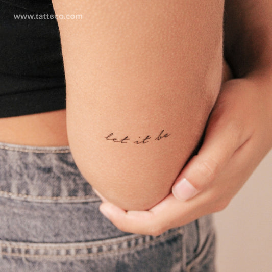 Tatuaje semipermanente Let It Be - Juego de 2