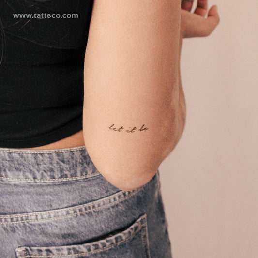 Tatuaje semipermanente Let It Be - Juego de 2