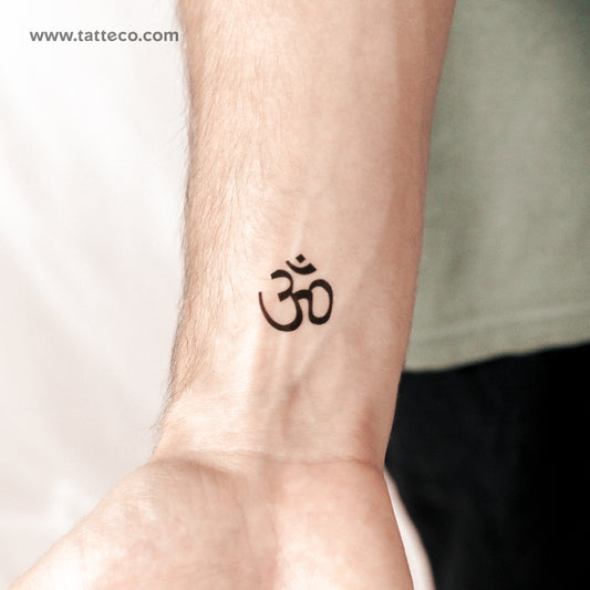Tatuaje semipermanente Om - Juego de 2