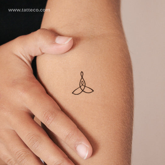 Mother Child Symbol Two Week Tattoo - Set of 2