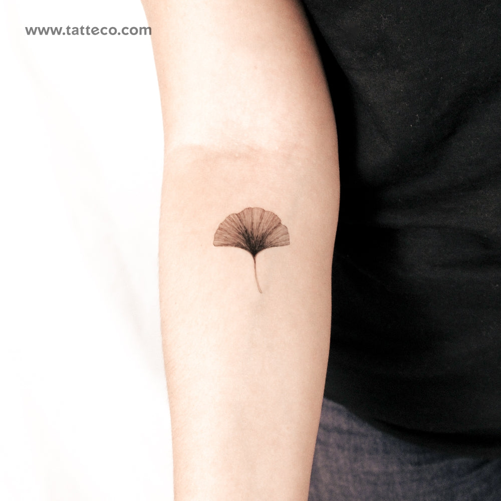 Ginkgo Leaf Semi-Permanent Tattoo - Set of 2